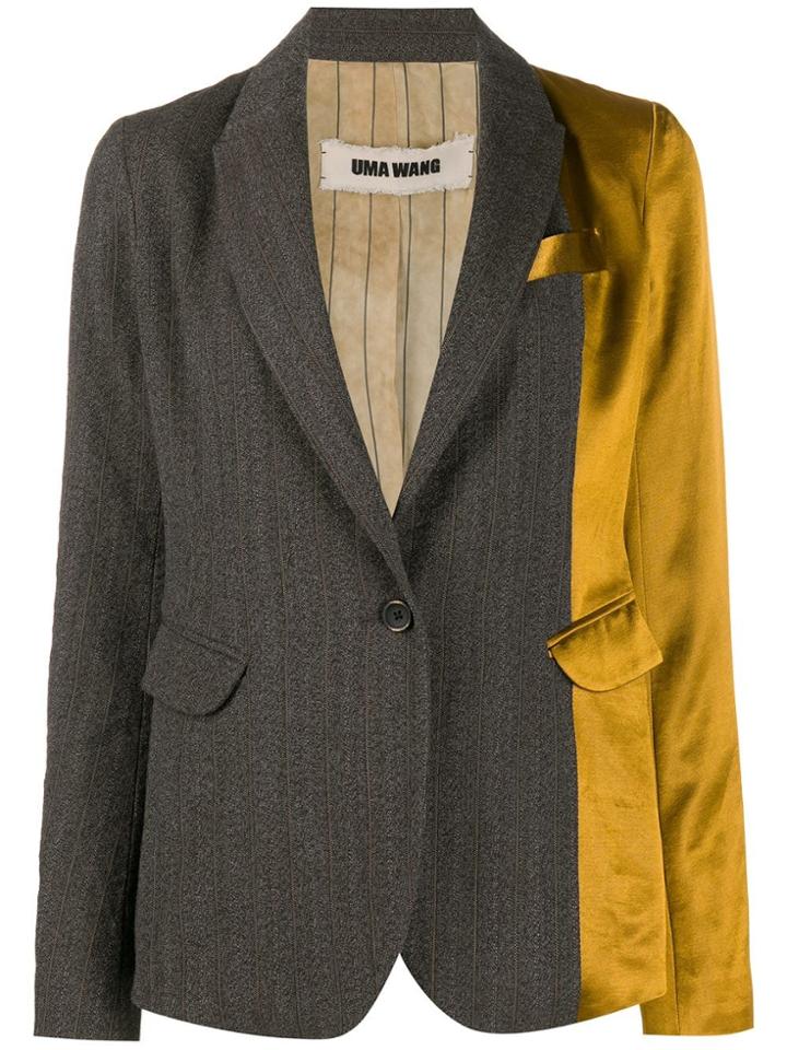 Uma Wang Two-tone Blazer - Brown