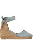 Castañer Ankle Tie Wedges - Blue