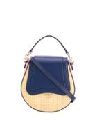 Emilio Pucci Woven Printed Panel Tote Bag - Blue