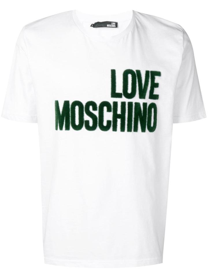 Love Moschino Garden Logo T-shirt - White