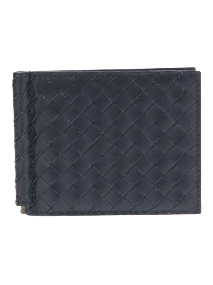 Bottega Veneta Intrecciato Bi-fold Wallet - Blue