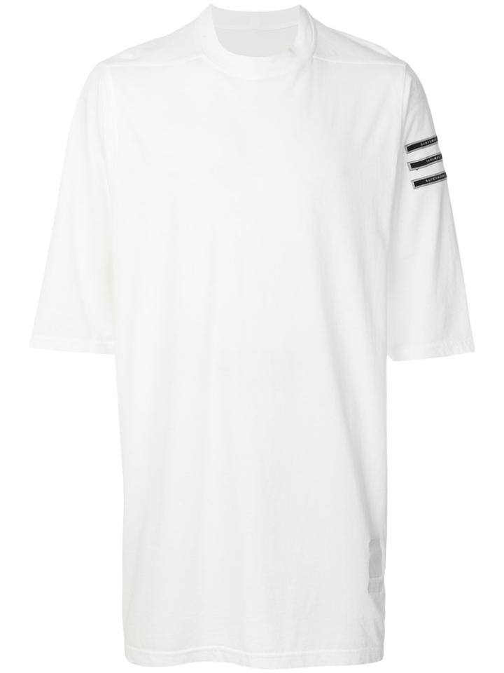 Rick Owens Drkshdw Printed Sleeve T-shirt - White