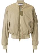 Jw Anderson Baseball Card Patch Bomber Jacket - Nude & Neutrals