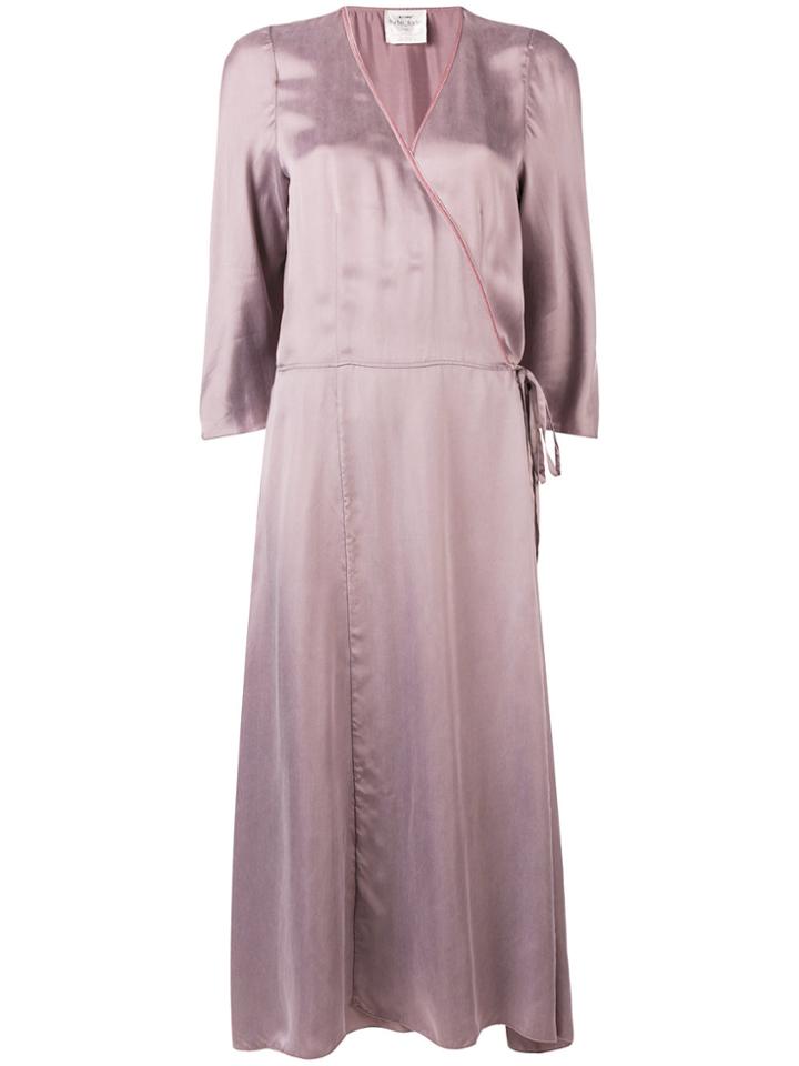 Forte Forte Wrap Dress - Pink & Purple