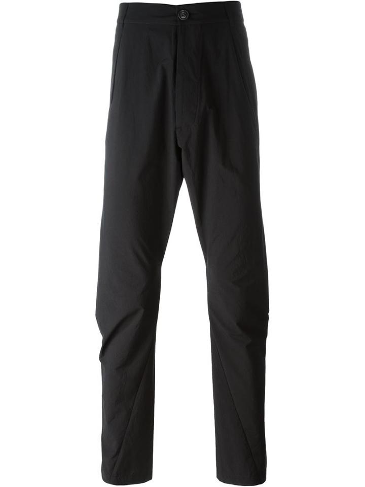 Song For The Mute Classic Tapered Trousers, Men's, Size: 50, Black, Cotton/polyester