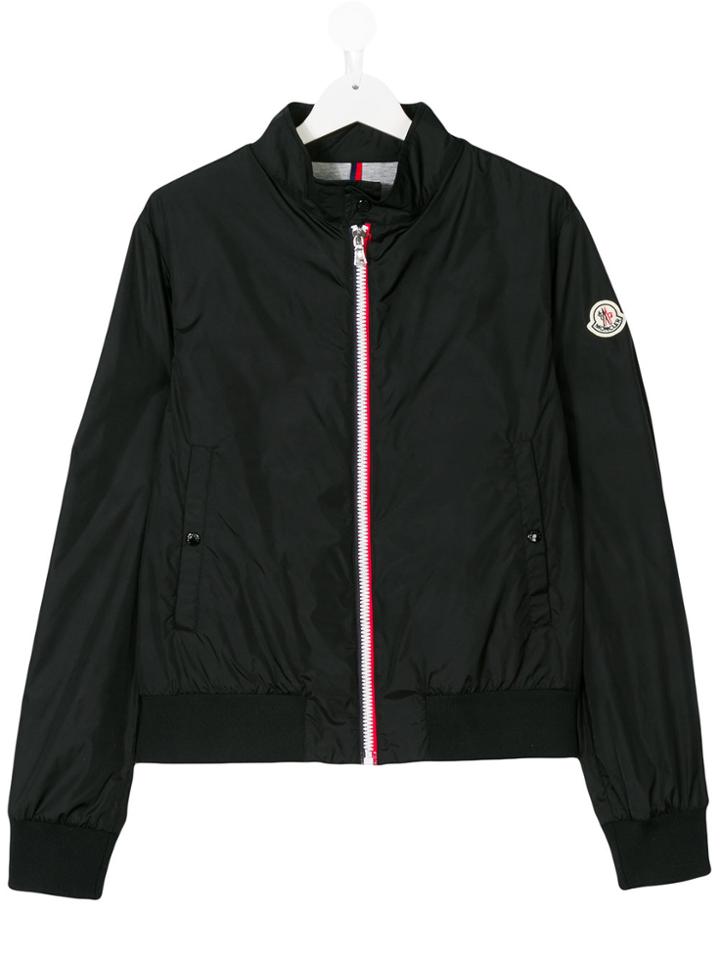 Moncler Kids Long Sleeve Zip Jacket - Black