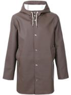Stutterheim 'stockholm' Raincoat, Men's, Size: Xs, Brown, Cotton/polyester