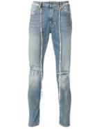 Represent Rip-detail Skinny Jeans - Blue