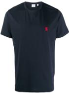 Burberry Embroidered Monogram Motif T-shirt - Blue