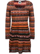 M Missoni Striped Knitted Dress - Multicolour
