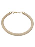 Nektar De Stagni Mesh Crystal Necklace, Women's, Nude/neutrals, Silk/crystal