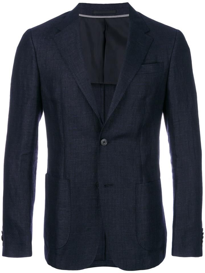 Z Zegna Fitted Blazer - Blue