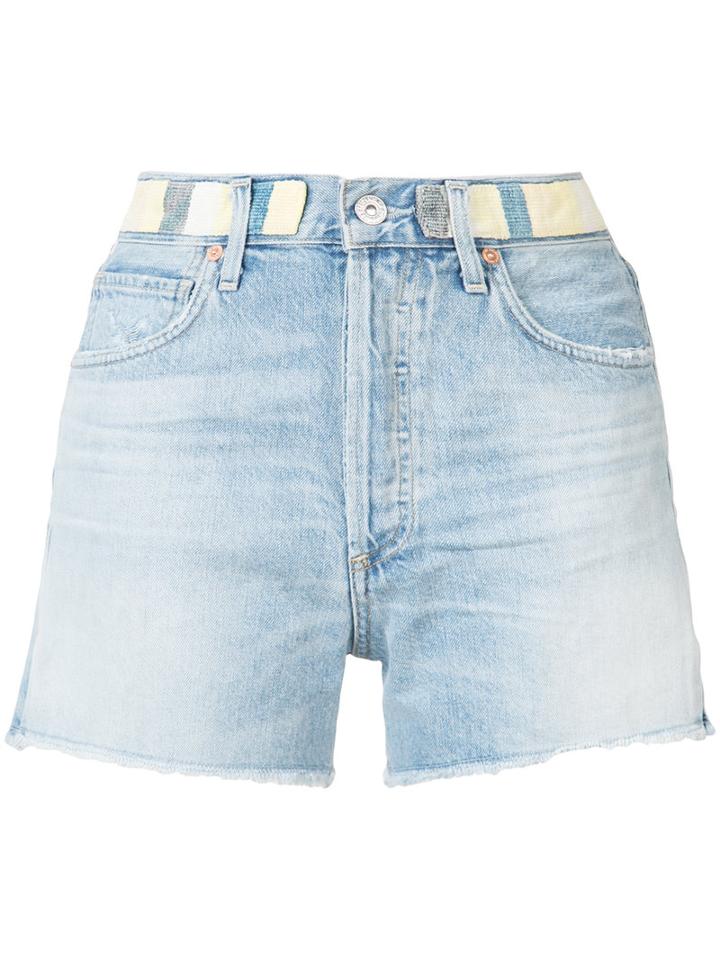 Citizens Of Humanity - Denim Shorts - Women - Cotton/lyocell - 25, Women's, Blue, Cotton/lyocell