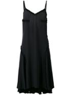 Cédric Charlier Flared Dress, Women's, Size: 42, Black, Acetate/silk