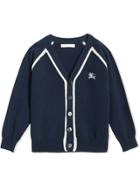 Burberry Kids Teen V-neck Cardigan - Blue