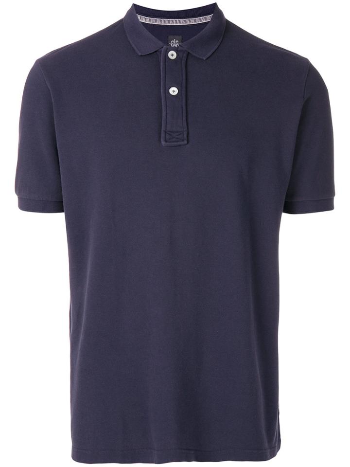 Eleventy Henley T-shirt - Pink & Purple
