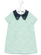 Hucklebones London - Palm Shift Dress With Swarovski - Kids - Cotton/polyester - 6 Yrs, Girl's, Green
