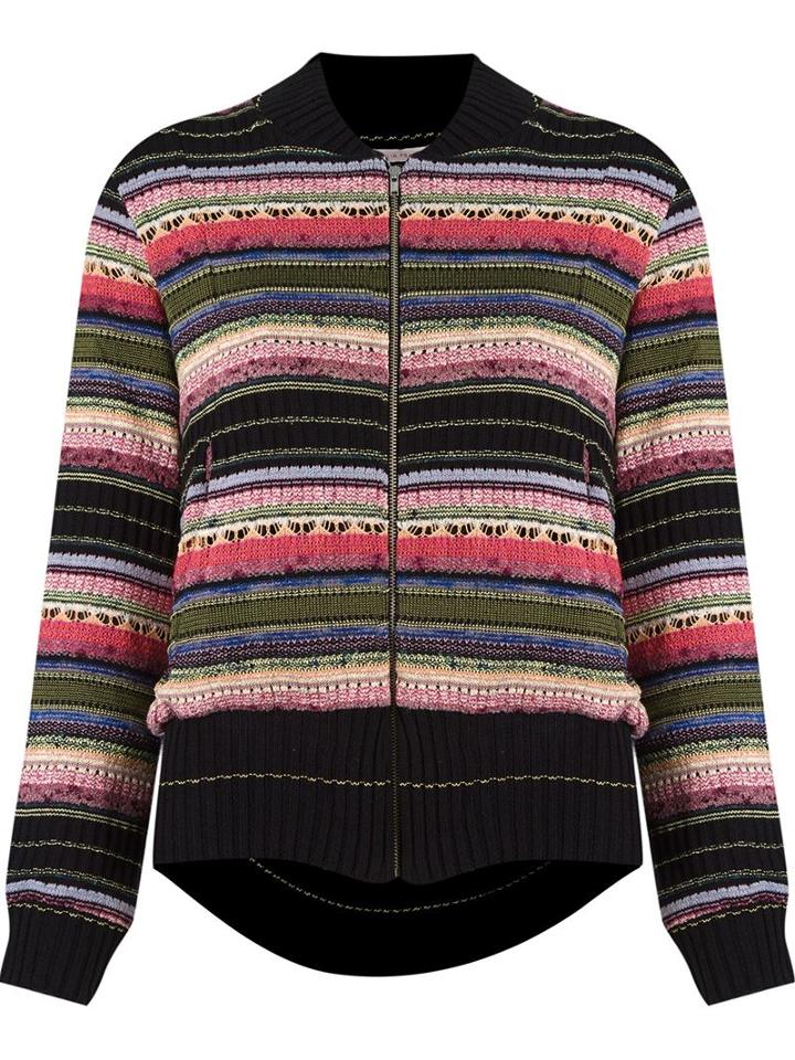 Cecilia Prado Stripped Pattern Knitted Jacket
