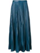 Golden Goose Deluxe Brand - Pleated Midi Skirt - Women - Polyester - L, Green, Polyester