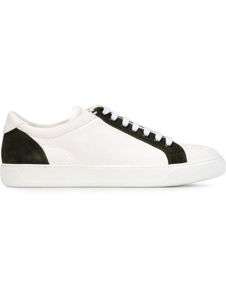 Moncler Classic Lo-top Sneakers, Men's, Size: 43, White, Leather/rubber
