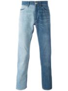 Lanvin Two-tone Dyed Jeans, Men's, Size: 31, Blue, Cotton/polyester