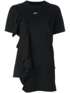 Off-white Ruffle Trimmed Logo T-shirt