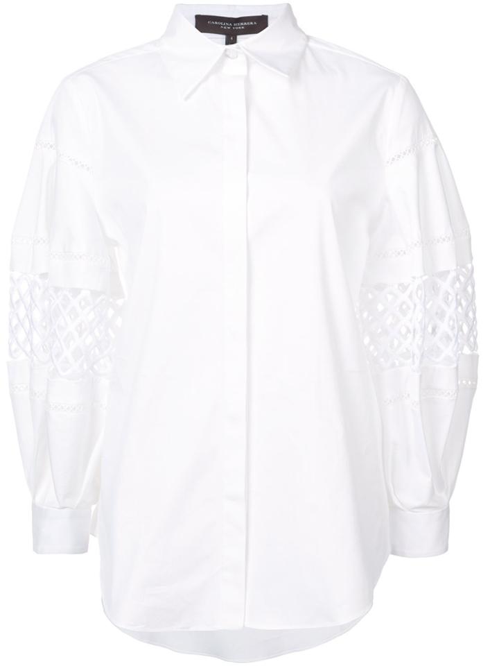 Carolina Herrera Cut-out Detail Shirt - White