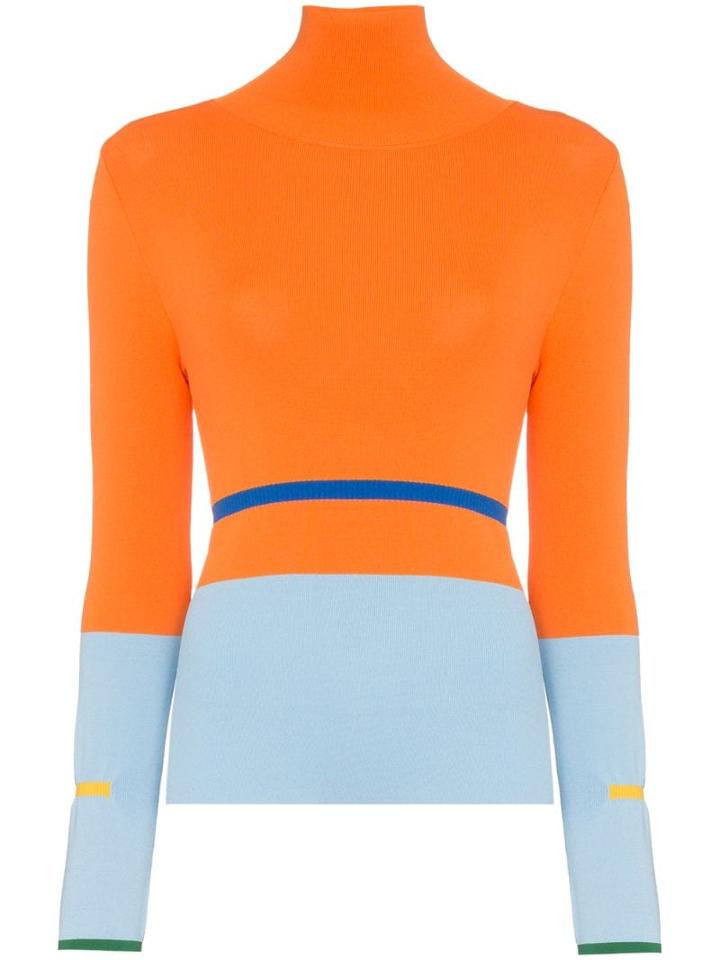 I-am-chen Colour Block Sweater - Yellow
