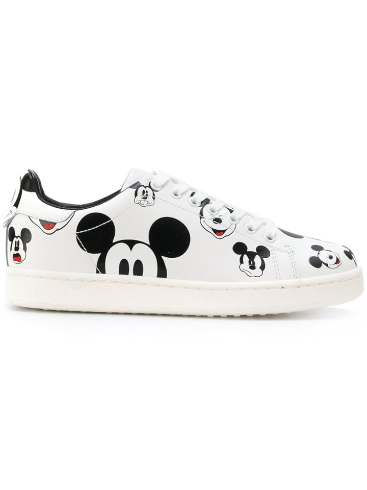 Moa Master Of Arts Mickey Print Sneakers - White