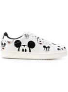 Moa Master Of Arts Mickey Print Sneakers - White