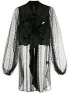 Romance Was Born Bad Girls Bow Blouse - Black