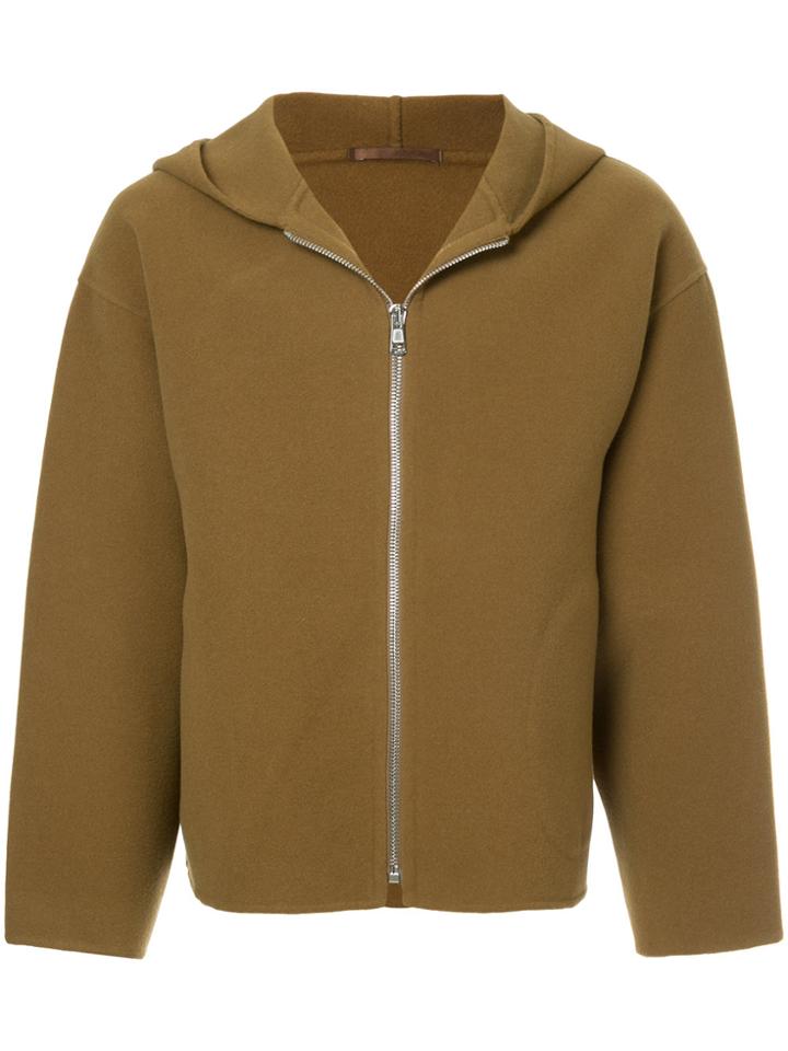 H Beauty & Youth Hooded Zip Jacket - Brown