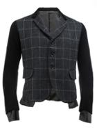Christopher Nemeth Plaid Blazer, Men's, Size: Medium, Black, Nylon/polyester/cupro/wool