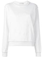 J.w.anderson Embroidered Sweatshirt, Women's, Size: Small, White, Cotton
