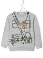 Stella Mccartney Kids Explorer Print Biz Sweatshirt, Boy's, Size: 12 Yrs, Grey