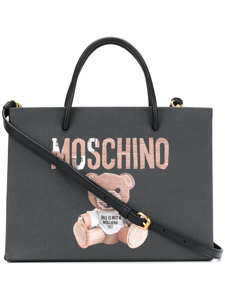 Moschino Teddy Bear Square Shoulder Bag - Black