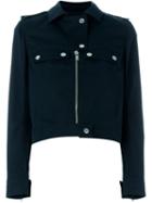 Courrèges Biker Jacket, Women's, Size: 38, Blue, Cotton