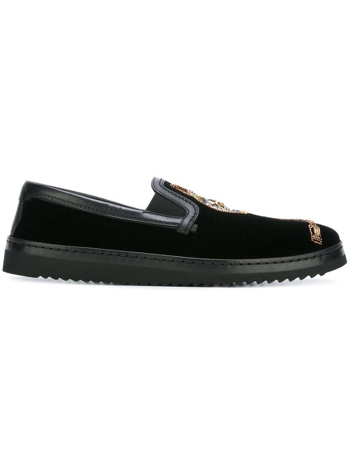 Dolce & Gabbana Appliqué Slip-on Sneakers