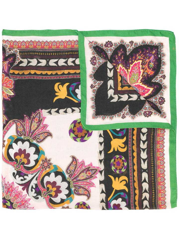 Etro - Floral Scarf - Women - Cashmere/modal - One Size, Cashmere/modal