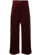 Aspesi Wide-leg Corduroy Trousers - Red