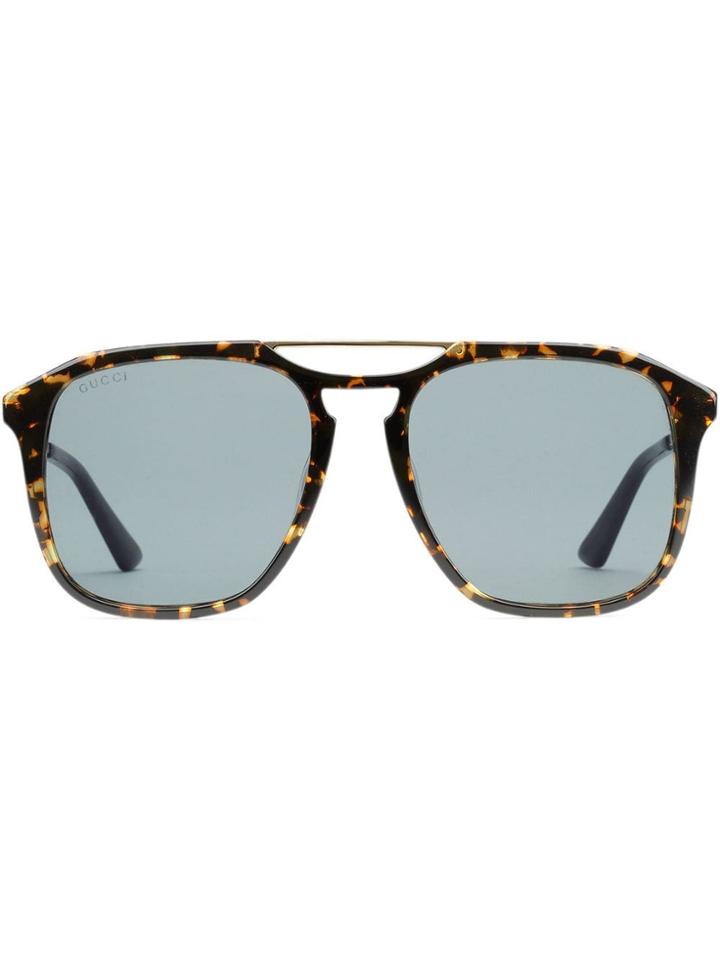 Gucci Eyewear Occhiali Da Sole Quadrati In Acetato - Brown