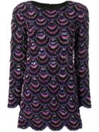 Retrofete Sequined Mini Dress - Black