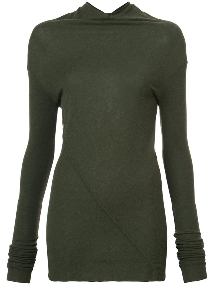 Rick Owens Lilies Longling Knitted Top - Green