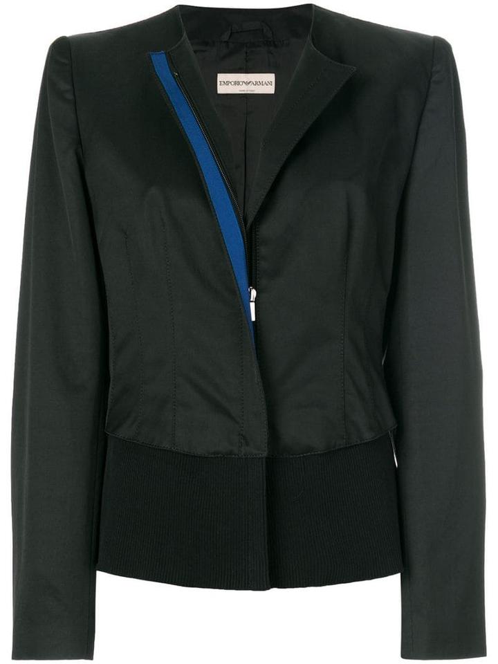 Giorgio Armani Pre-owned Collarless Jacket - Black