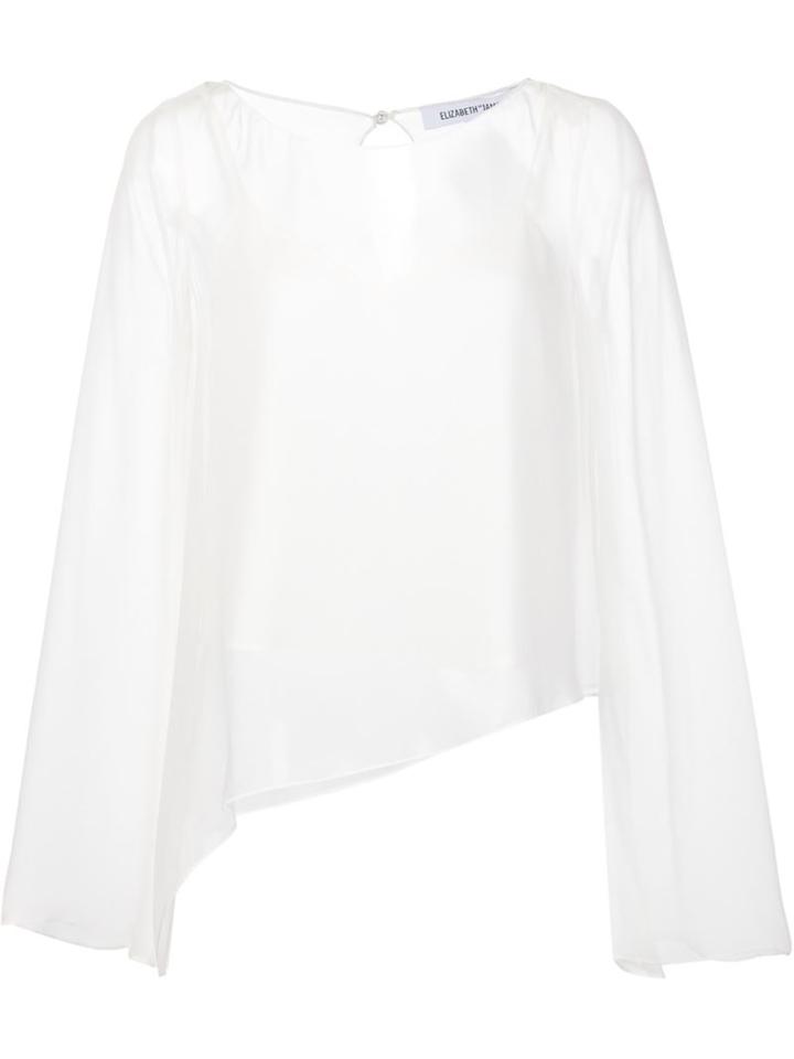 Elizabeth And James Asymmetric Silk Blouse