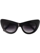 Andy Wolf Eyewear Oversized Cat Eye Sunglasses - Black