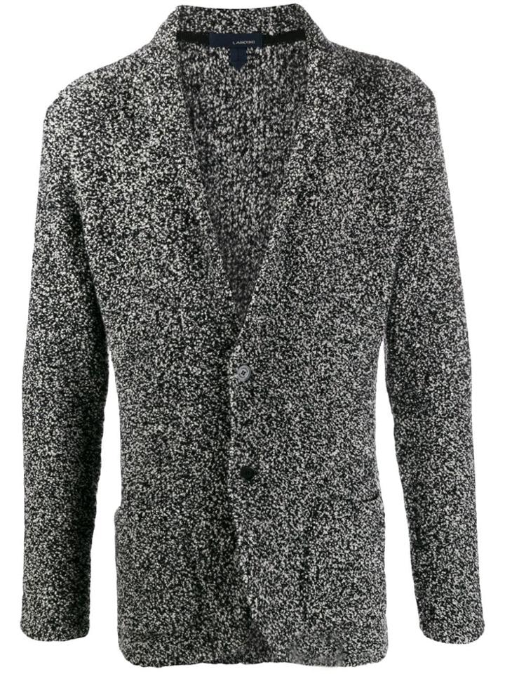 Lardini Button Knit Blazer - Black