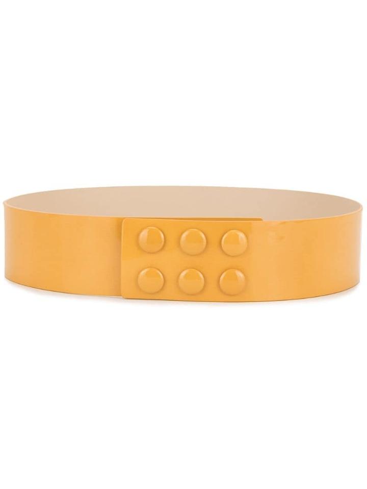 Paule Ka Patent Leather Belt - Gold