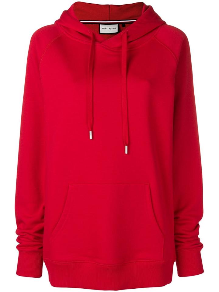 Roqa Front Pockets Hoodie - Red