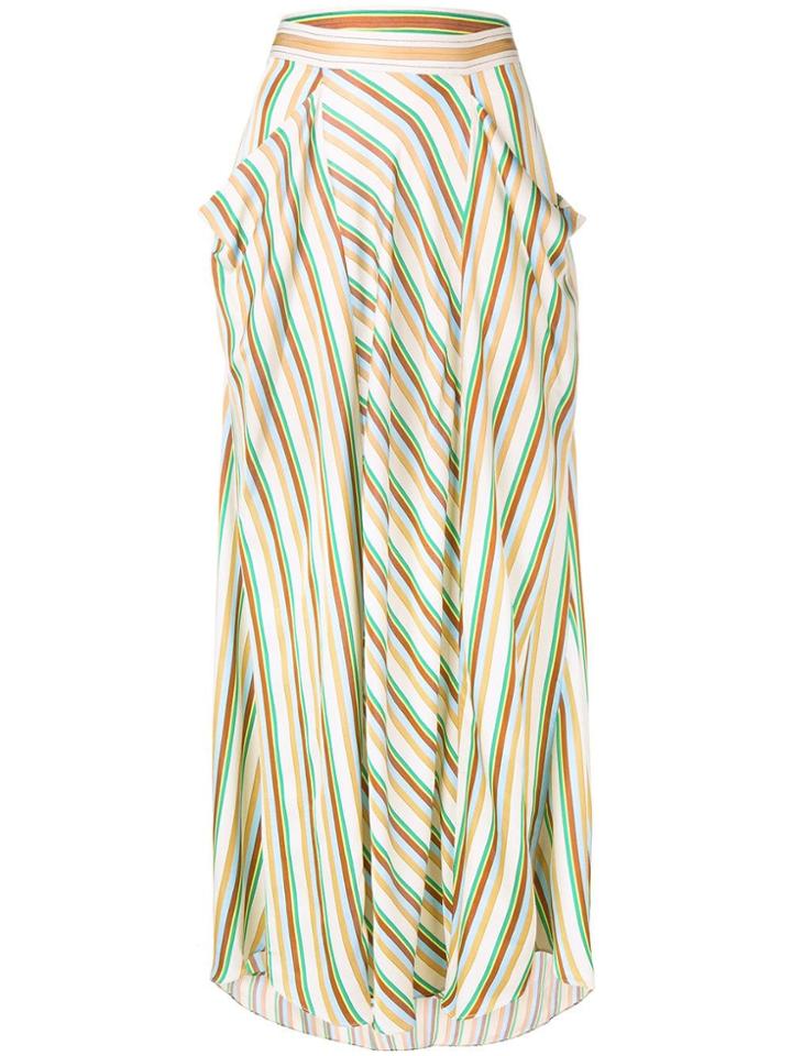 3.1 Phillip Lim Long Striped Skirt - Neutrals